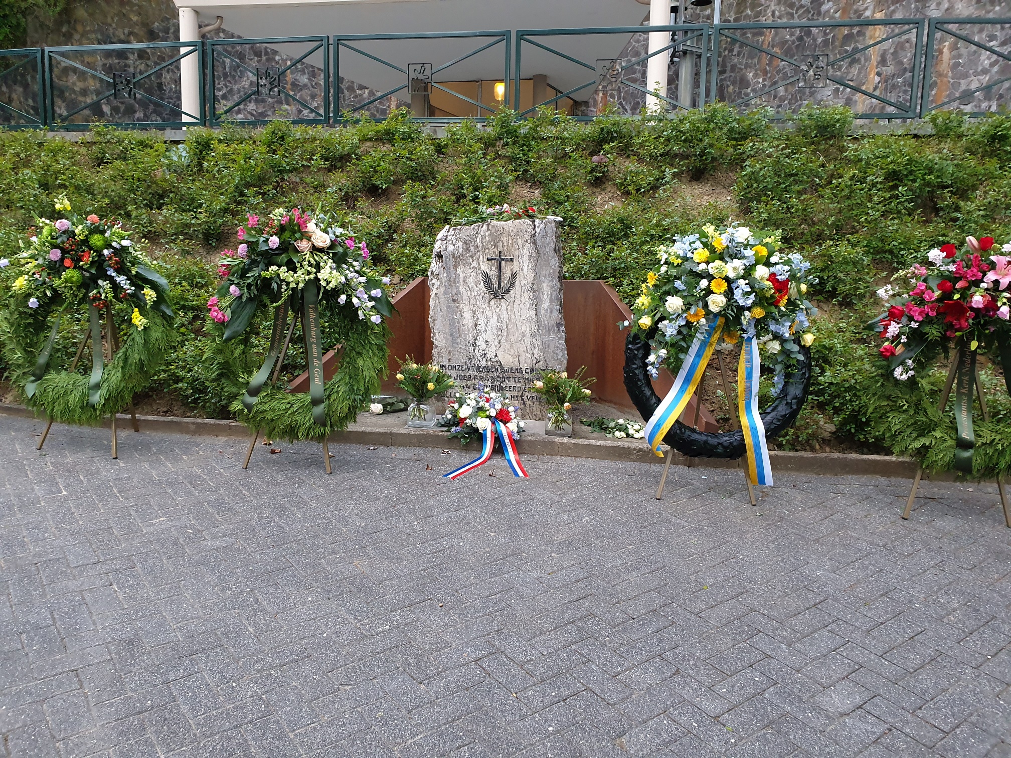 Herdenking bij het verzetsmonument Limburg